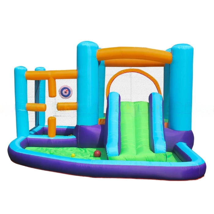 AirMyFun Kids Inflatable Castle With Water Slide