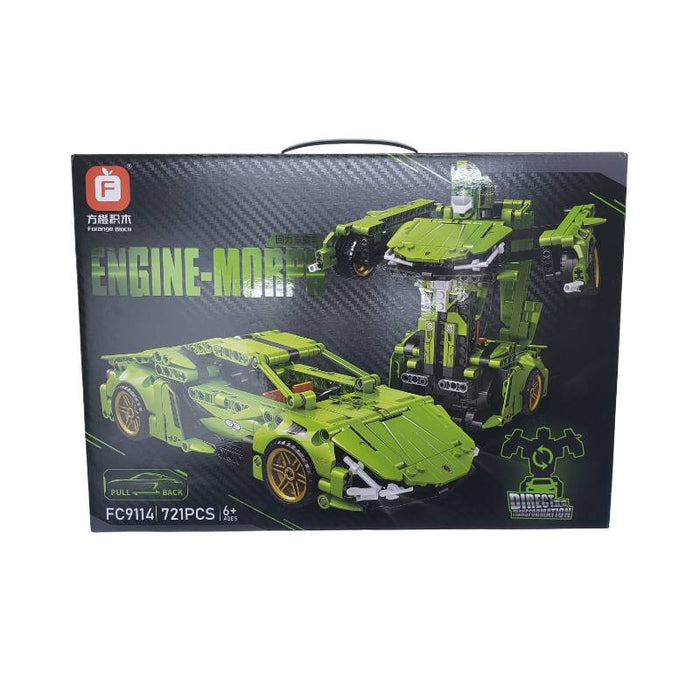 Lamborghini Transformers Sports Car Blocks