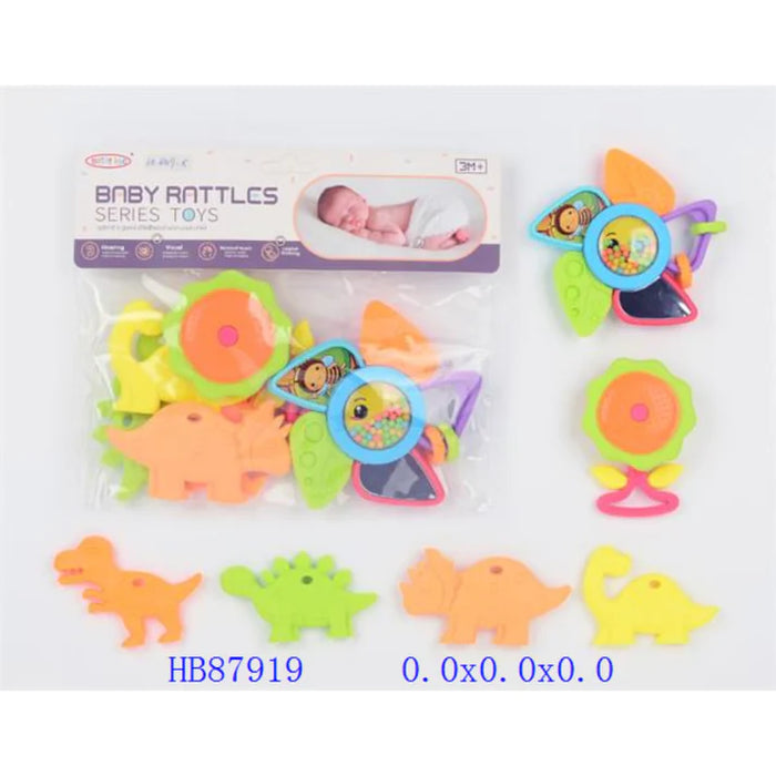 Dinosaur Shapes Baby Rattles