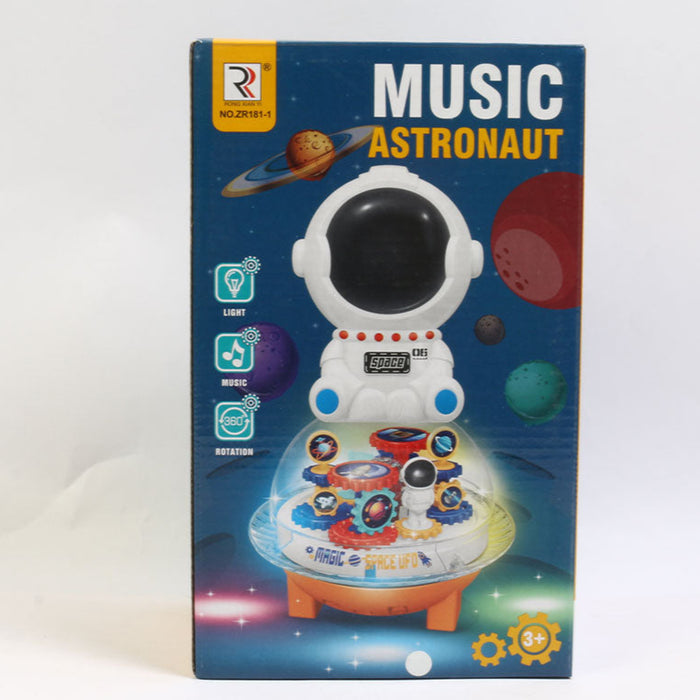 Transparent Gear Astronaut UFO With Light & Sound