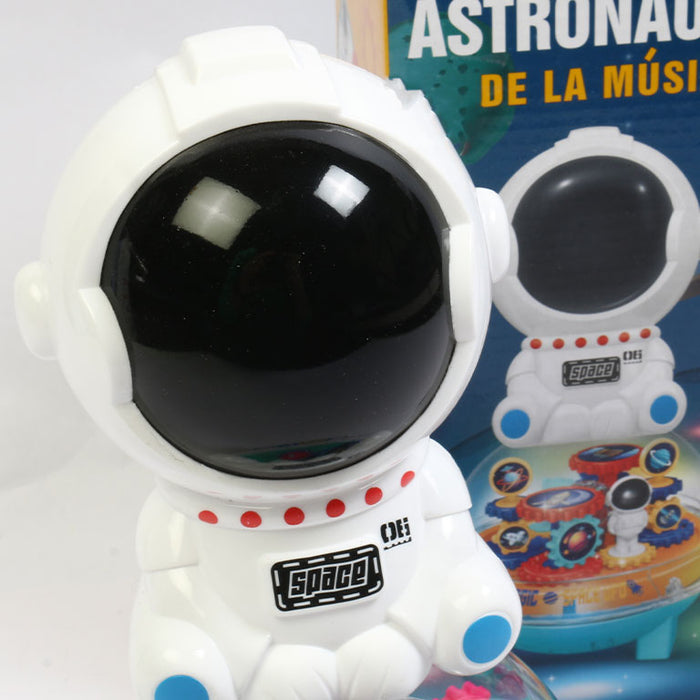 Transparent Gear Astronaut UFO With Light & Sound