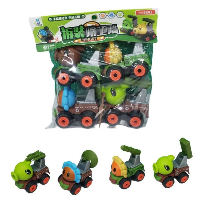 Animal Shape Car Pack of 4