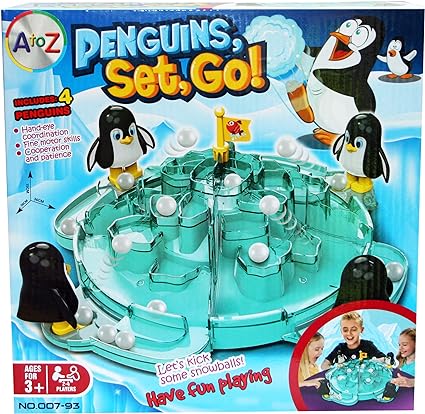 Penguin Kicking Ice-Ball Game