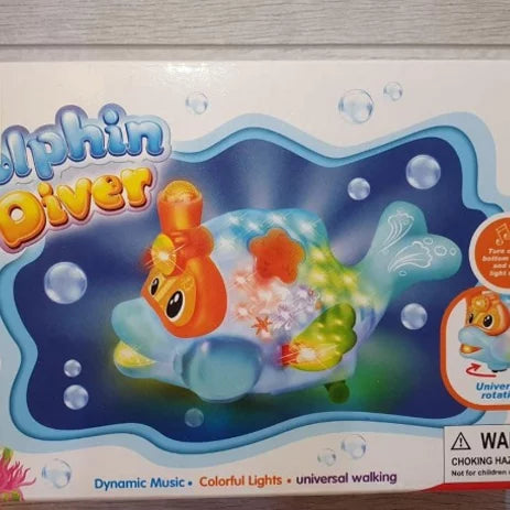 Cute Dolphin Diver with Light & Sound