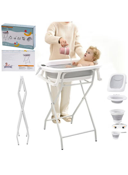 7 in 1 Baby Bath Tub Stand Set