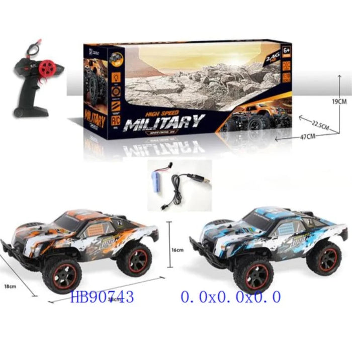 Rechargeable RC High Speed Military Car