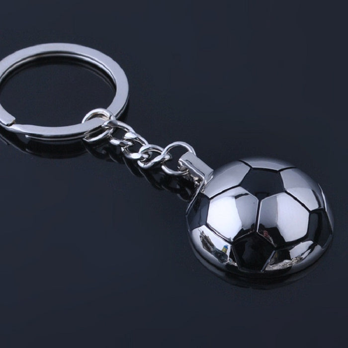 Football Key Chains Metal Half Ball Socker Key Chains