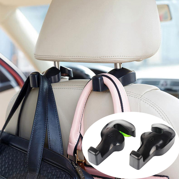 Pack of 2 Car Seat Headrests Bags Organizer Hook