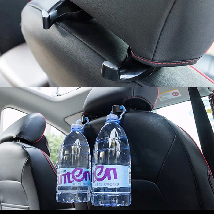 Pack of 2 Car Seat Headrests Bags Organizer Hook