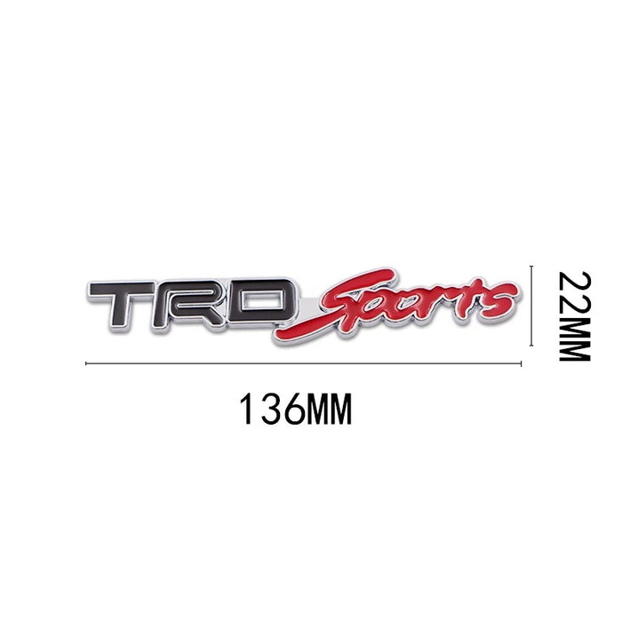 3D Metal TRD Sports Car Logo