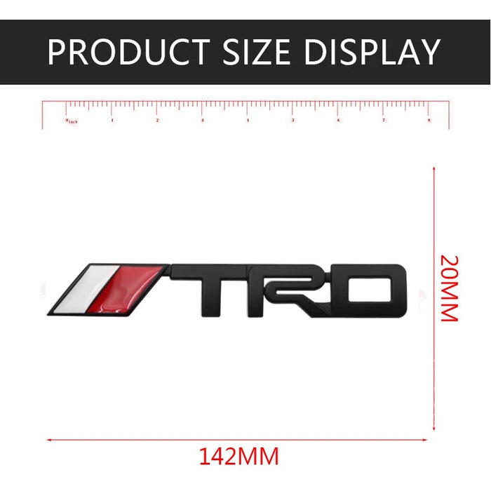 3D Metal TRD Logo Black