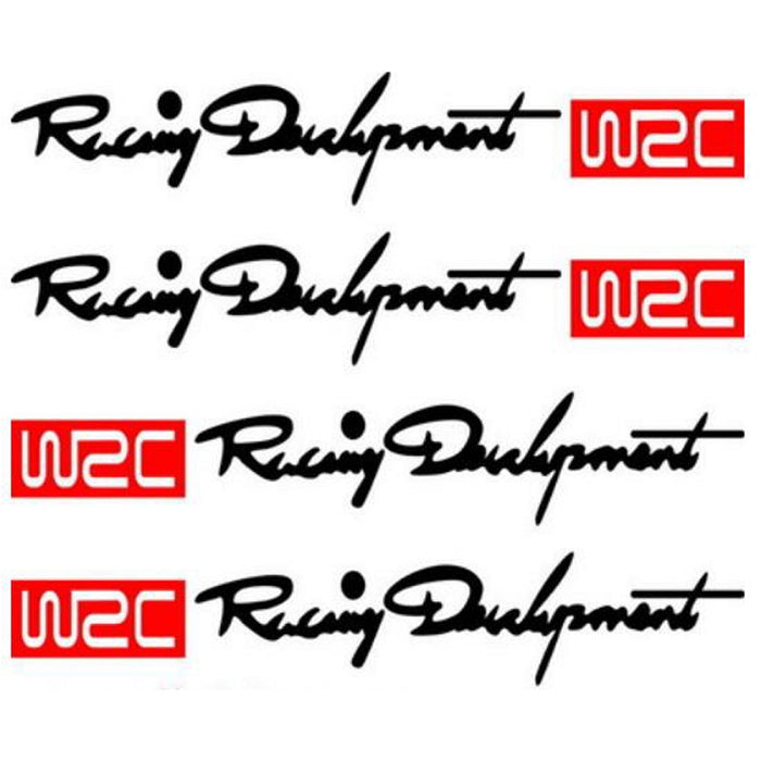 Pack of 4 WRC Racing Door Handle Stickers