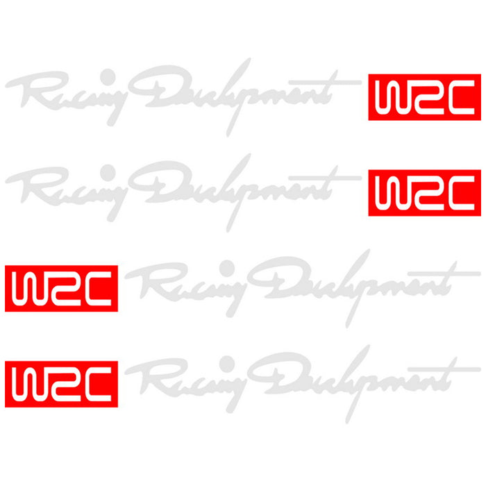 Pack of 4 WRC Racing Door Handle Stickers