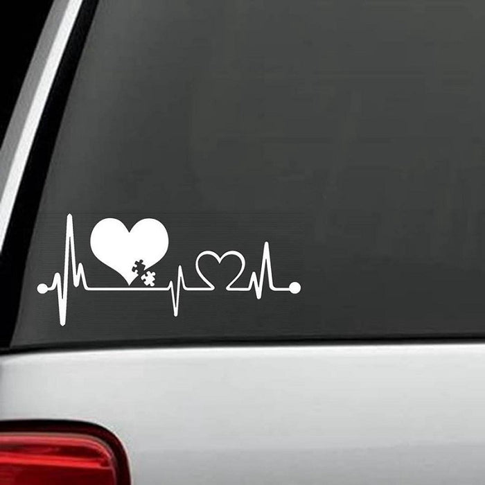 Heartbeat Lifeline Monitor Screeen Car Sticker
