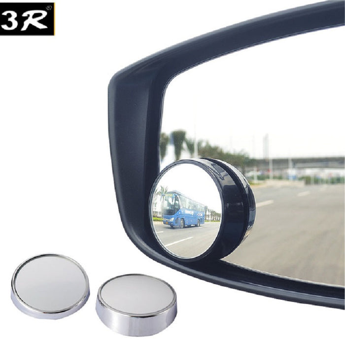 3R 1 Pair Blind Spot Rear View Round Convex Mirror