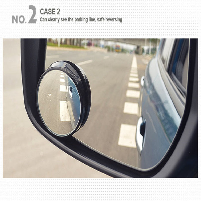 3R 1 Pair Blind Spot Rear View Round Convex Mirror