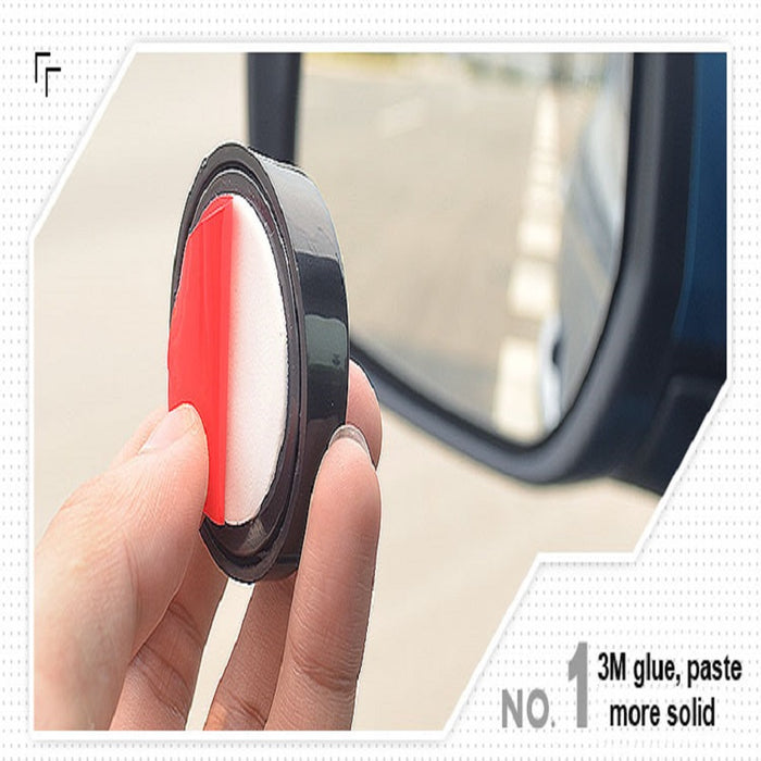 3R 1 Pair Blind Spot Rear View Round Convex Mirror