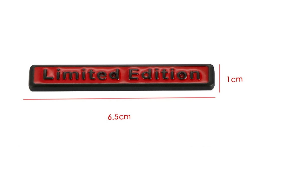 3D Metal Fashion Limited Edition Car Sticker