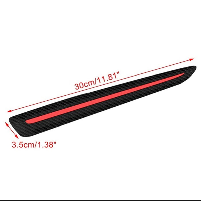 Pack of 2 Car Universal Front Rear Carbon Fibre Bumper Air Guard