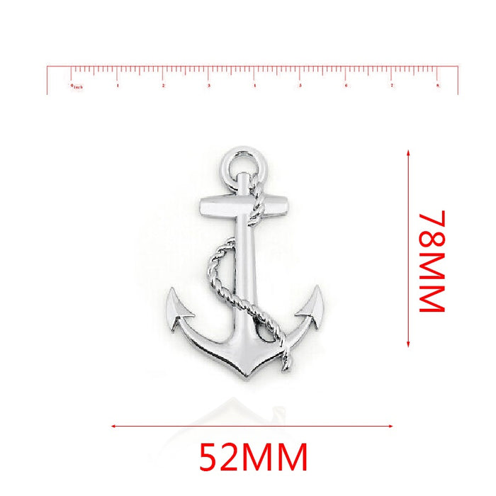 Anchor 3D Car Decoration Sticker Metal Logo