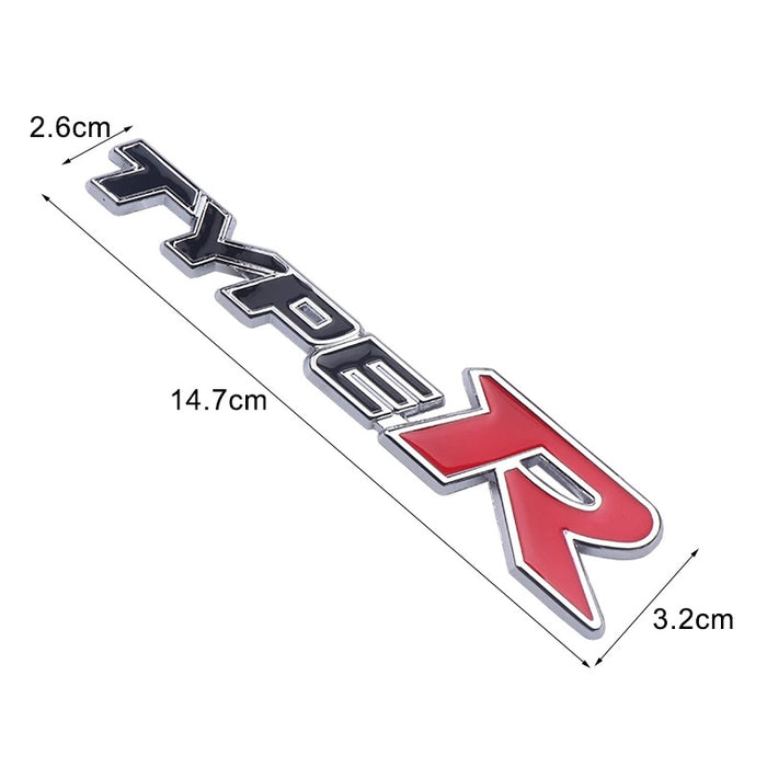 3D Metal TYPE-R Car Sticker Emblem