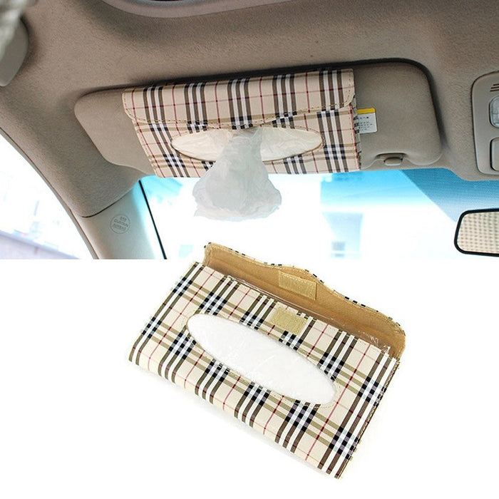 Car Sun Visor Tissue Box with Clip