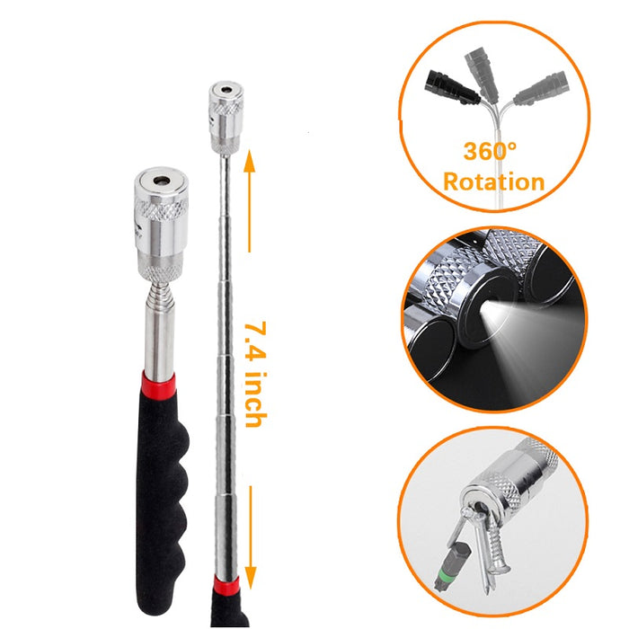 Mini Portable Extendable Telescope Magnet  with light