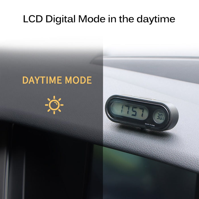 2 in 1 Fashion Car Digital Clock With LED Backlight