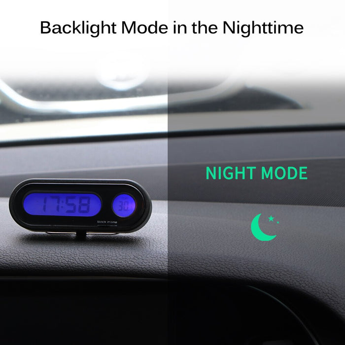 2 in 1 Fashion Car Digital Clock With LED Backlight