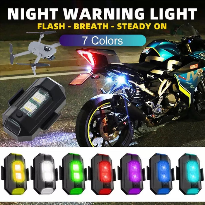Pack of 2 Unuversal LED Aircraft Strobe Lights Anti Collisions