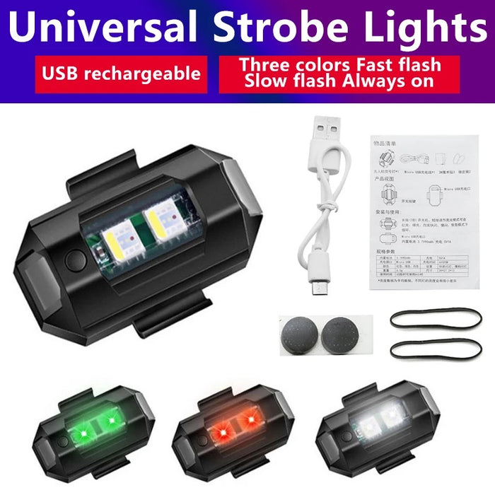 Pack of 2 Unuversal LED Aircraft Strobe Lights Anti Collisions