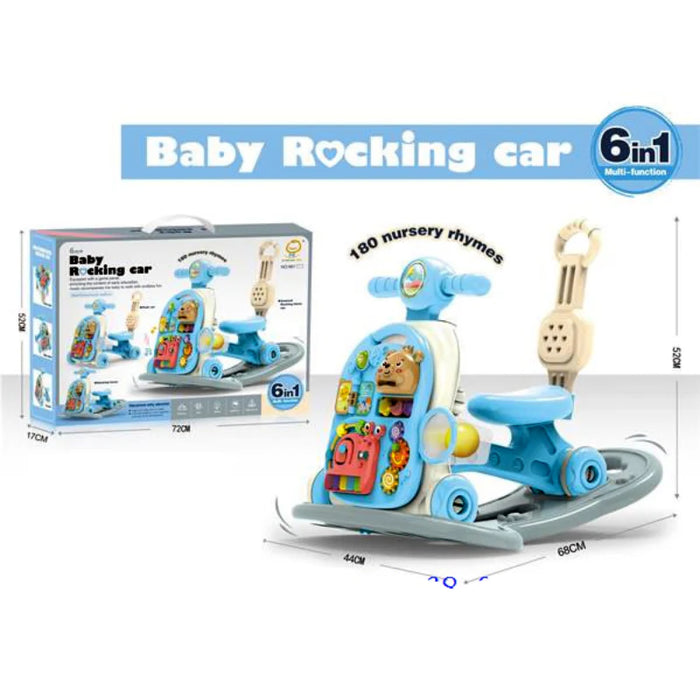 6 in 1 Multi-Functional Baby Rocking Car