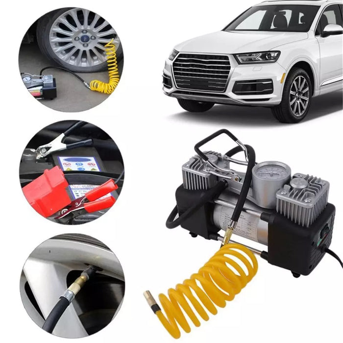 Car Dual Cylinder Air Pump 150W Air Pump Car Toolbox