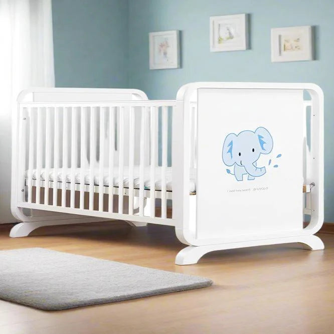 Elephant Theme Durable Baby Cot