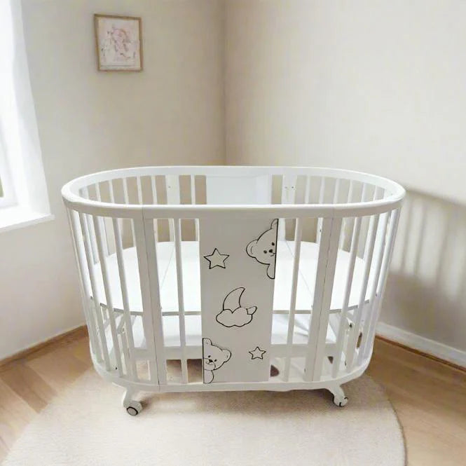 Oval Shaped Baby Cot or Crib