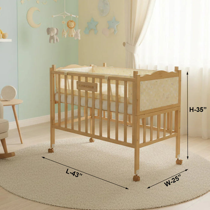 Newborn Wooden Baby Cot