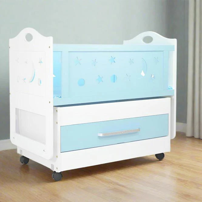 Durable Design Baby Cot with Drawers