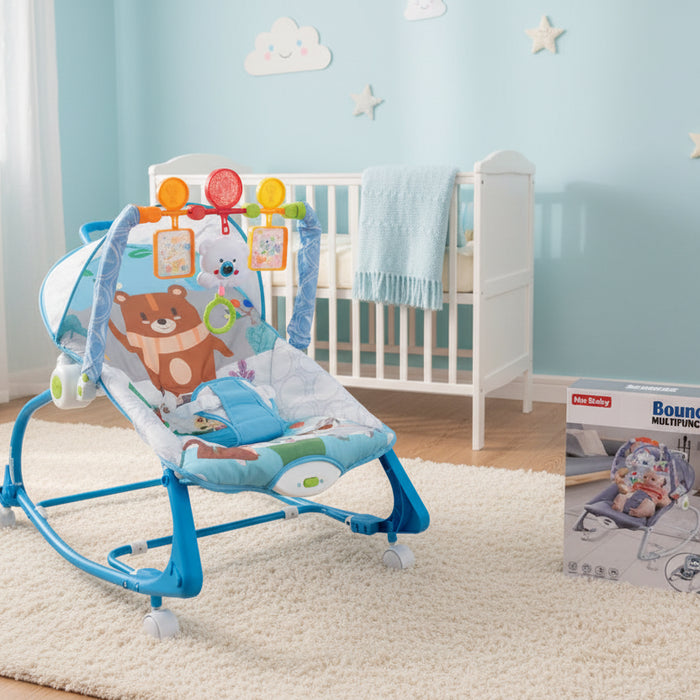 2in1 Baby Bouncer with Wheel & Handle