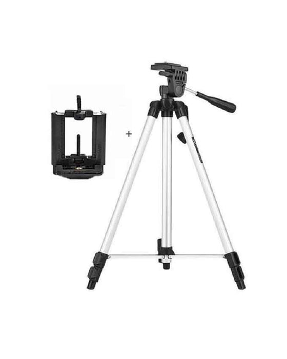 Professional Tripod Stand Aluminum -Silver