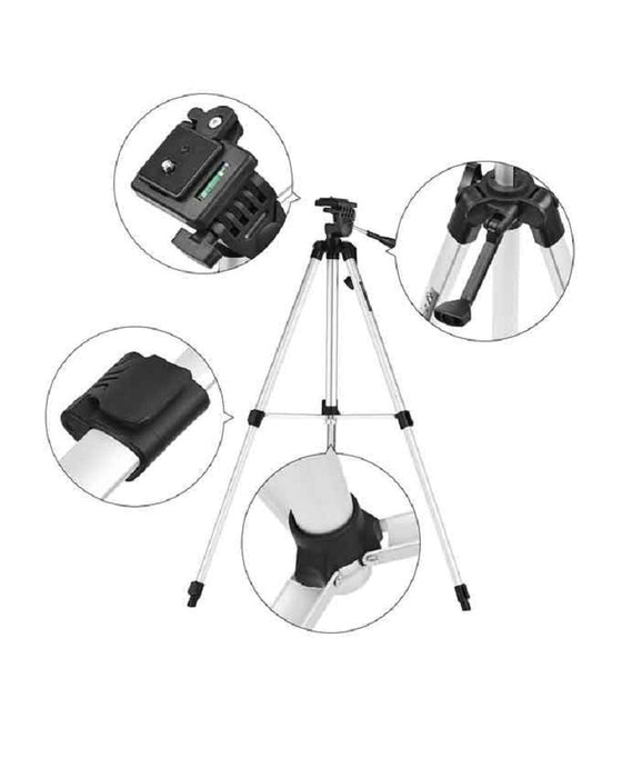 Professional Tripod Stand Aluminum -Silver