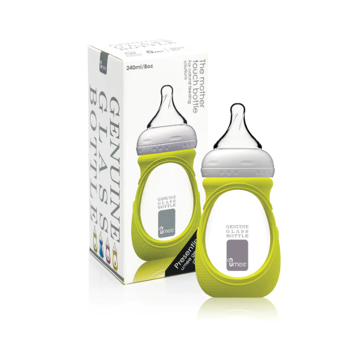 Baby Glass Feeder With Silicon Sleeve 240ML