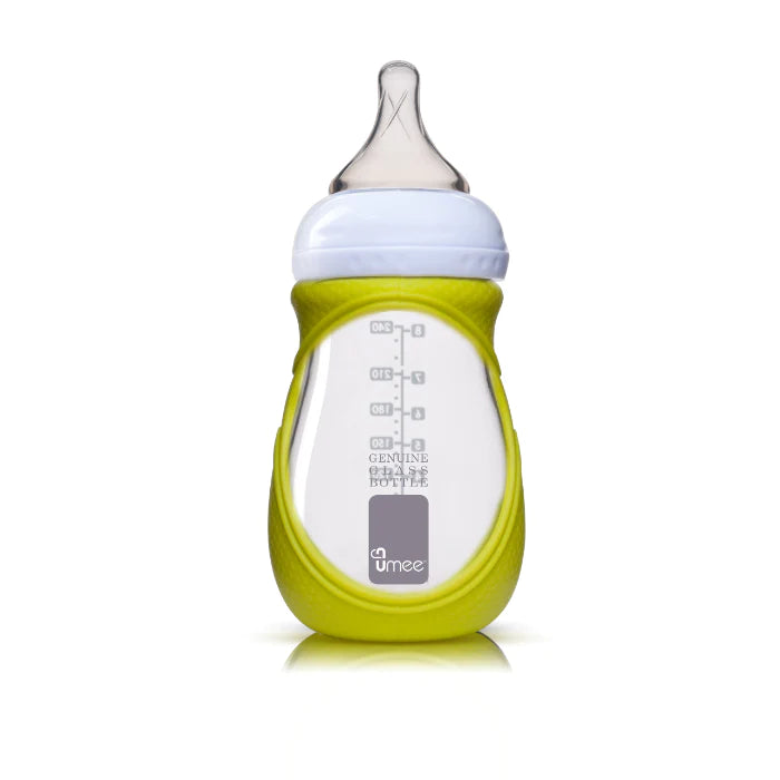 Baby Glass Feeder With Silicon Sleeve 240ML