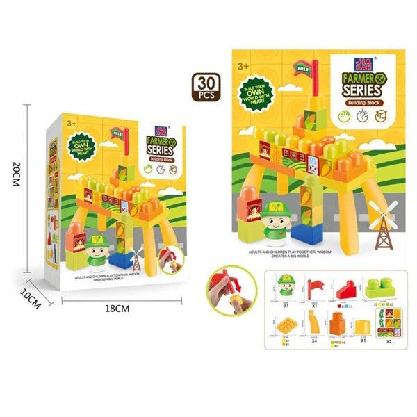Farmer Series Building Blocks 30 Pieces
