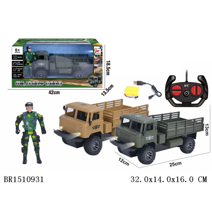 Remote Control Military Truck with Soldier Figure