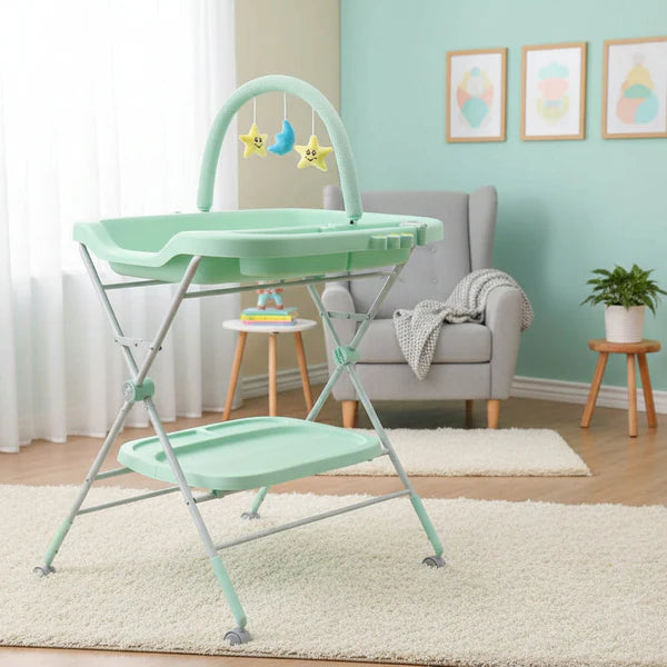 Portable Baby Changing Table with Toy Bar