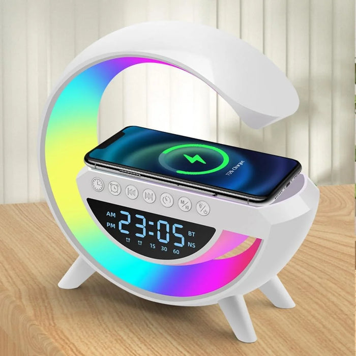 Multifunctional LED Wireless Charger & Speaker