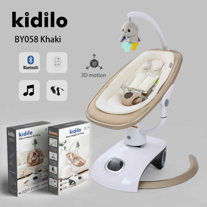 3D Motion Kidilo Musical Baby Electric Swing