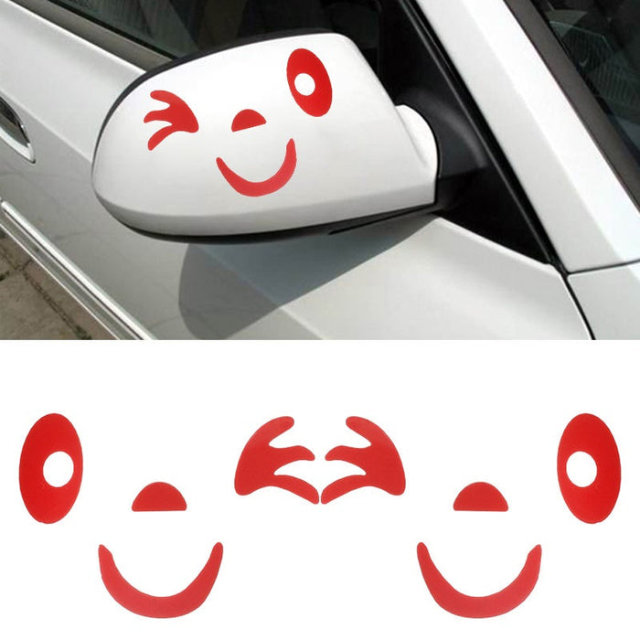 Smiling Blinks Winks Face Car Styling Sticker