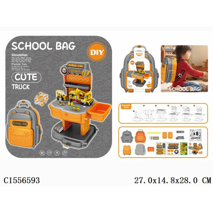 School Bag Theme Builders Blocks Set