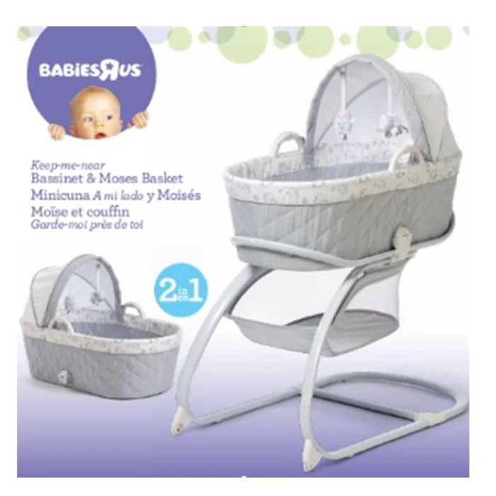 2 in 1 Baby Cradle & Bassinet